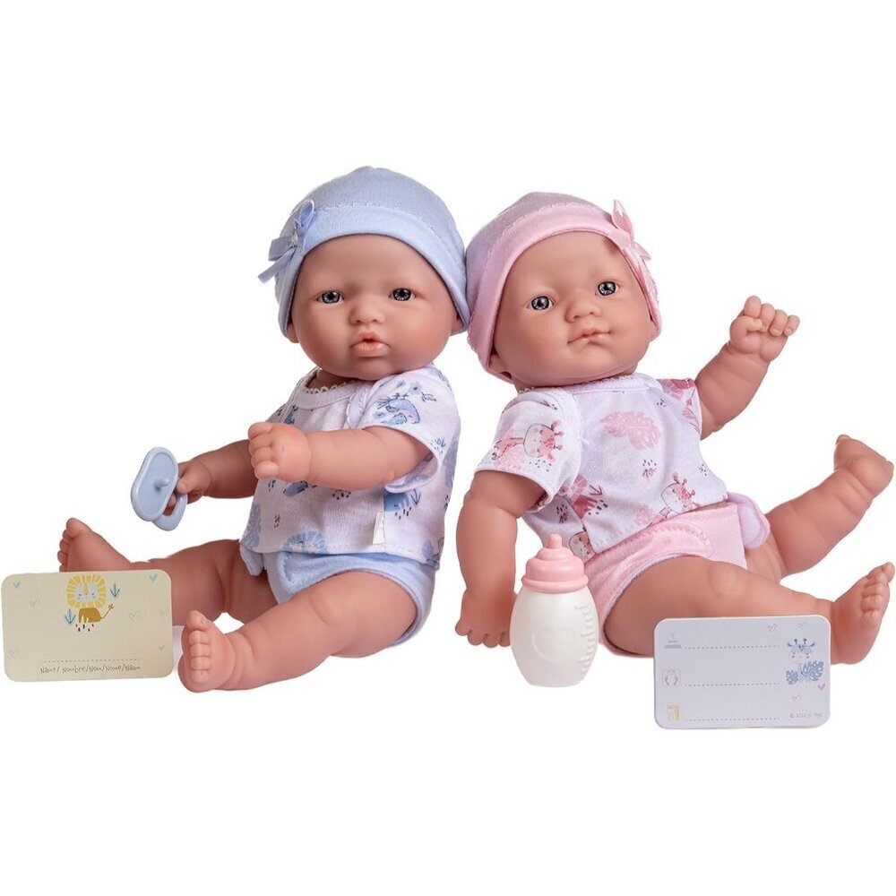 🆕12Inch African Americans Newborn Dolls with Soft Vinyl Body Brown Newborn Twin